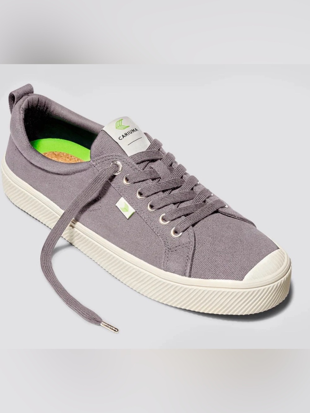 Cariuma OCA Low Women's Mystic Gray Canvas Sneaker Shoes Skate ✨NEW Sz 8 - Picture 3 of 10